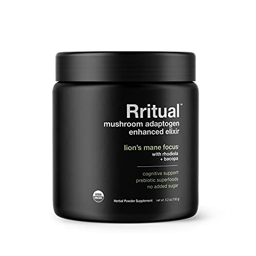 Rritual Superfoods Lion's Mane Focus Herbal Supplement Container