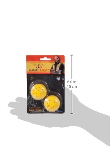 Petmate Jackson Galaxy Spiral Led Ball, 2-Pack