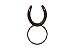 Dennis East Western Horseshoe Cast Iron Towel Ring, Brown, 