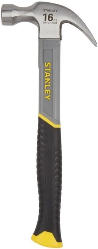 Stanley 16oz Fibreglass Claw Hammer Bi-Material Grip STHT0-51309