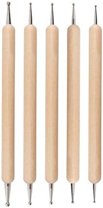 Kit 3 Strumenti Per Scultura - Sfera Di Metallo E Stilo, Per Argilla, Modellaggio E DIY - Foto 5