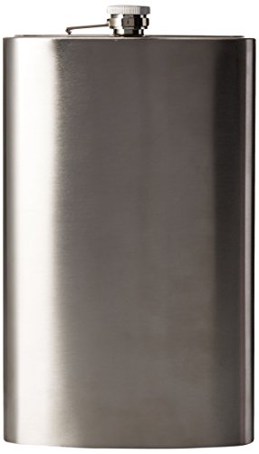 Wembley Jumbo 64 Oz Flask Silver, Silver, One Size