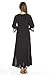 Riviera Sun 21737-BLK-L Caftan/Caftans for Women Black/White