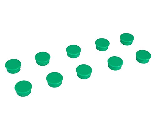AXMA-PK10-00 – Green Small Magnets – Kids 10 Pack – School Office Home Fridges and Whiteboards