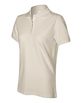 Izod 13Z0063 Womens Silk Wash Pique Polo - Stonedust 13Z0063 S