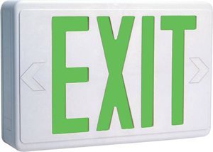 BEST LIGHTING PRODUCTS White Plastic Led Exit Sign With Red Lettering With Battery Back Up model number 9001LEDWR