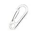 Mini Hanging Buckle, Pack of 20Pcs Metal Spring Backpack Clasps Carabiners Hook EDC Keychain Fishing Camping Bottle Hooks Paracord Tactical Survival Gear (Silver)