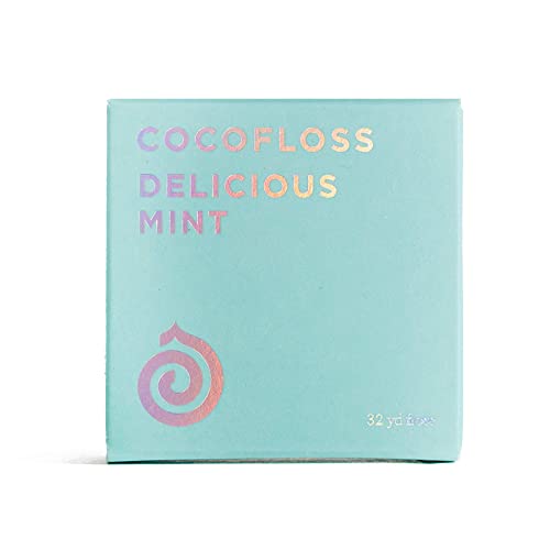 COCOFLOSS CoconutOil Infused Woven Dental Floss Delicious Mint