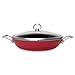 Chantal Copper Fusion 11.5-inch Covered Chef Pan, Chili Red