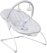 LADIDA Baby Bouncer with Soothing Music and Vibration Grey Elephant