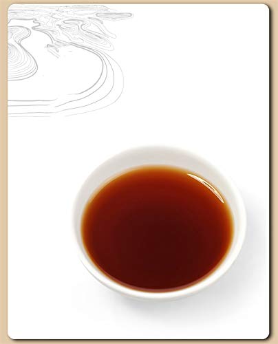Pu-erh Brick Tee Yunnan China Authentischer Jiugongge Pu'er ripe cake tea 405 Gramm – Bild 4