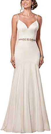 Lace Illusion Beach Wedding Dresses A-Line Boho Long Sleeves Wedding Gowns