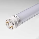 LEDwholesalers 4-ft 20-Watt T8 T10 T12 LED Tube, 45W-Equivalent, Single-Ended Power, UL-Listed DLC-Qualified (12-Pack), Neutral White, 1920NWx12