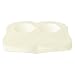 LANGRIA Seat Cushion for Office Chair Car Coccyx Cushion Memory Foam Orthopedic Pillow for Back, Tailbone, Sciatica Pain Relief, Anti-Slip Bottom, Built-in Handle, Ventilated Hollow Gap, Black