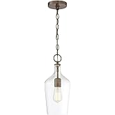 NUVO 60/6749 Hartley 1 Light Pendant Fixture,Matte Black