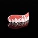 Perfect Smile Veneers Cosmetic Teeth Veneer Dentures for Woman and Man, One Size Fit All (Teeth upper)