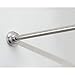 iDesign Astor Metal Tension Rod, Adjustable Customizable Curtain Rod for Bathtub, Shower Stall, Closet, Doorway, 26-42 Inches, Brushed Stainless Steel