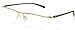 JNS Titanium Semi-rimless Eyeglasses Business Optical Frame Clear Lens