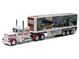 John Wayne Peterbilt Die Cast Semi-Truck Tractor and Trailer Hauler Set