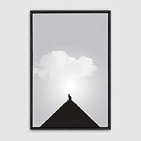 Framed Canvas Wall Art Minimalistic Painting Canvas Prints Home Artwork Decoration for Living Room,Bedroom - 16x24 inches