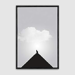 Framed Canvas Wall Art Minimalistic Painting Canvas Prints Home Artwork Decoration for Living Room,Bedroom - 16x24 inches