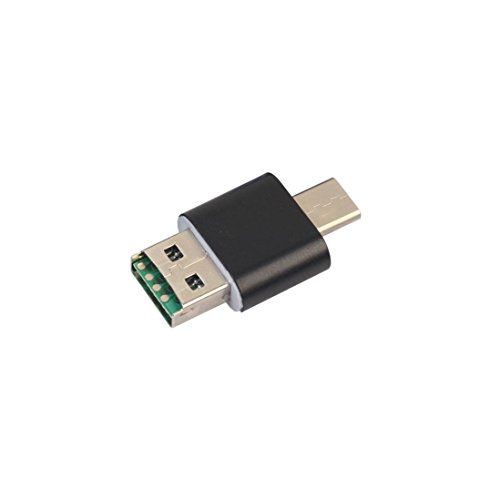 TF / SD Card Reader, [2 Pack] Gotd Ultra Slim USB 3.0 SD / Micro SD Card Reader Adapter Micro USB OTG / USB C OTG Adapter for PC / Laptop / Smartphones/ Tablets (Black) - Thumbnail 4