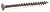 (2000) 9x3 Torx Star Flat Head With Nibs Coarse Thread Exterior W.A.R. Coated Type-17 Deck Screw #138207