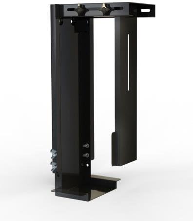 CPU Holder Adjustable Under-desk/Wall Mount, Steel Construction, fits most CPUs