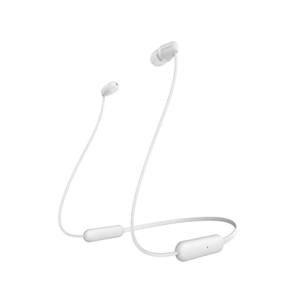 SONY-WI-C200-Wireless-Bluetooth-Headphones-White SONY WI-C200 Wireless Bluetooth Headphones - White