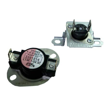Whirlpool wed5800 Dryer High Limit Thermostat and Thermal Fuse, 4, silver