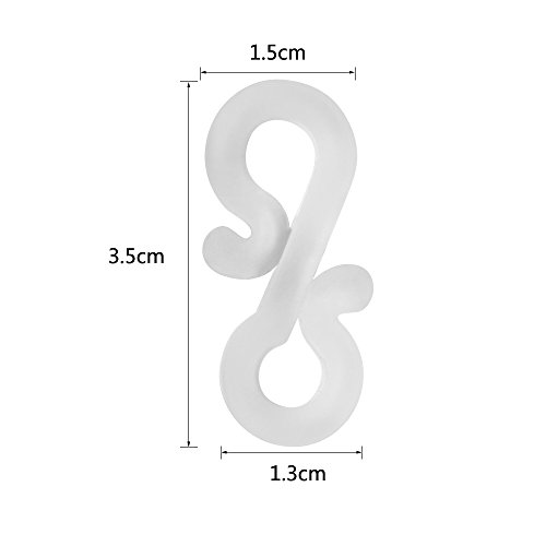 Meetory 50 Pcs Gutter Hang Hooks,S Clip Hooks for Christmas Decoration Outside String Lights,Seasonal Fairy Light