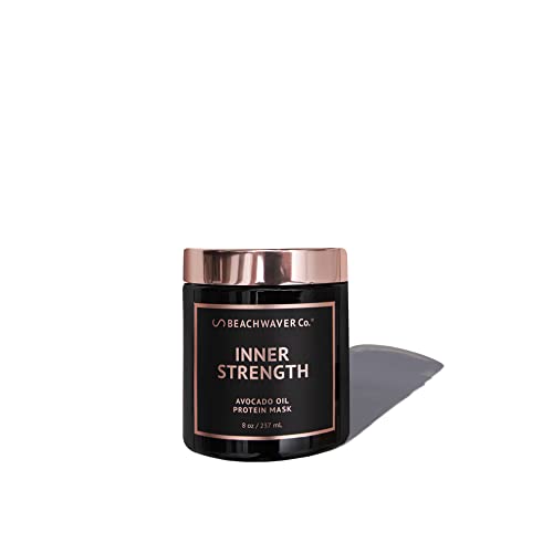 The Beachwaver Co. Haircare Inner Strength Hair Mask – Full Size (8 Oz) | Strengthening Vegan Hair Treatment Infused with Avocado Oil & Silk Amino Acids | Eliminates Frizz and Helps Repair Split Ends