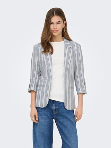 ONLY Onlgoa 3/4 Unline Linen Bl Blazer CC TLR Onlgoa 3/4 Unline Linen Bl Blazer CC TLR Women's (Pack of 1)