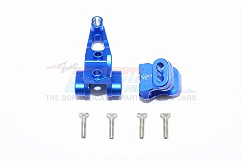 Traxxas TRX-4 Trail Defender Crawler Upgrade Parts Aluminum Front Axle Mount Set For Suspension Links - 2Pc Set Blue