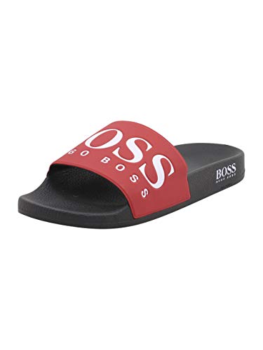 Hugo Boss Boss Green Men's Solar Slide Sandal, Open Red, 44 M EU (11 US)