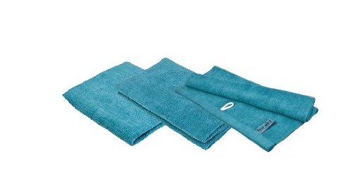 Norwex Antibacterical, Antimicrobial, Teal Microfiber Bath Towel Set (Xlg, Lg, & Hand Towel)