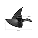 uxcell RC Boat Propeller 3mm Shaft 3 Vanes 32mm 1.4 P/D Fan Shape Pastic Black CW CCW Rotating Propeller Props for RC Boat, 3 Pairs