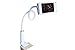Universal Tablet or Mobile Lazy Holder Mount Flexible Long Arm Stand (32 inchs/80mm) 360Roating Bolt Clamp Comptiable for iPhone 6s/6 iPad air2/air iPad Mini and All Tablets (White)