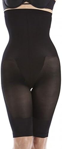 Women's Half Slips Shapewear (HIGH Waist To Knee Shaper) 12701A by ShatoBu (TALL) (Large Tall, Black)