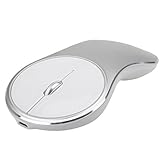 2.4GHz Mini Wireless Mouse Silent Click Compact Soundless Optical Mice with Nano USB Receiver for Laptop PC and Mac (Space Silver)