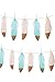 Hapy Shop Colorful Gold Goose Feathers Gold Tipped Feathers Natural Goose Feathers for Party Decorations,Wedding(10 feet)