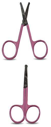 Round Tip Baby Nail Scissors Stainless + Storage Case