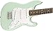 Squier by Fender Mini Strat Electric Guitar - Surf Green Bundle with Tuner, Strap, Picks, Austin Bazaar Instructional DVD, and Polishing Cloth