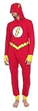 DC Comics The Flash Adult Hooded One Piece Pajama