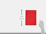 House of Card & Paper A4 Red Coloured Paper 80 GSM 50 Sheets HCP49 view 4