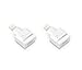 8 Pin Extender Adapter, Cellularize (White, 2 Pack) 8 Pin Dock Extender Lifeproof Otterbox Cases, Male to 8 Pin Female Charger Adapter iPhone 5, 5s, 5c, SE, 6, 6S, 7, 7S, 8 Plus, X