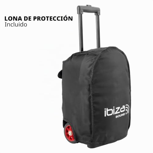 - PORT8UHF-MKII-TWS - coluna portátil MAX 8"/400 W com 1 microfone com fios e 1 microfone UHF, controlo remoto e estojo de transporte - Bluetooth, USB, SD e TWS - 6-8 horas de autonomia