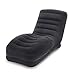 Intex Inflatable Contoured Mega Lounge Chair with Built-in Cup Holder, Black