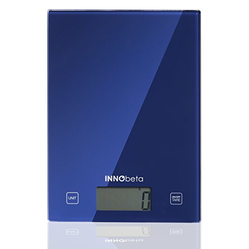 InnoBeta Digital kitchen scale, Multifunction Food Scale, Professional scale, high precision on up to 1g (5kg/11lb capacity), Tare Function, Perfect for Cooking and Baking (Battery Included)