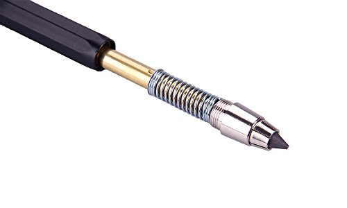 5.6MM Lead Holder Metal Automatic Mechanical Graphite Pencil with Sharpener, 1pcs Clutch Charcoal Pencil for Draft Drawing, Shading, Crafting, Art Sketching
